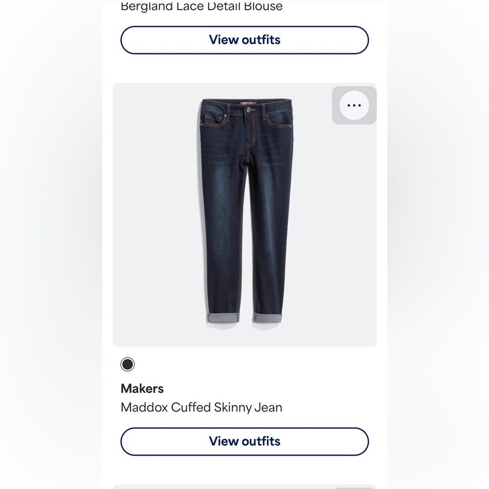 Dark Blue Denim Jeans. Makers brand.  Bought from stitch fix